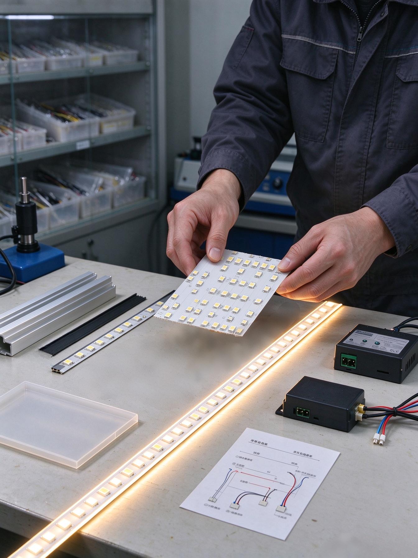 Custom RGB LED strip for red light therapy equipment
